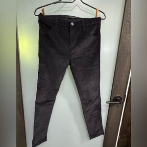 Joe's Jeans The Wasteland Black High Rise Skinny Ankle- corduroy w 27